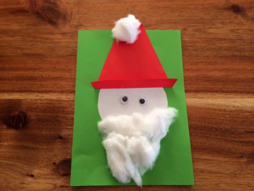 サンタクロースのクリスマスカードを手作りする方法