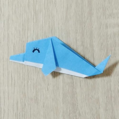 折り紙のイルカの折り方 簡単に折れる愛らしいイルカ