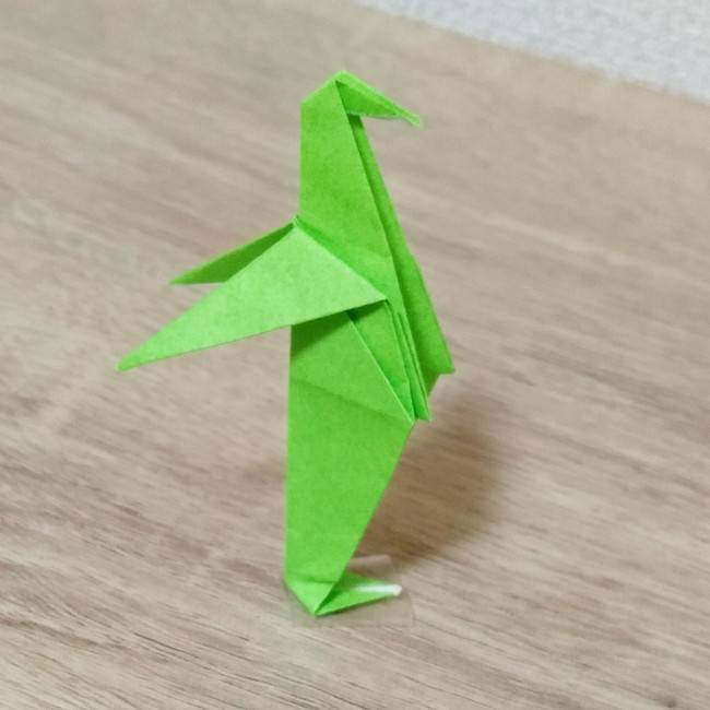 折り紙のペンギンの立体的な折り方は子供でも簡単